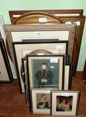 Lot 420 - Twelve various prints and engravings of portraiture