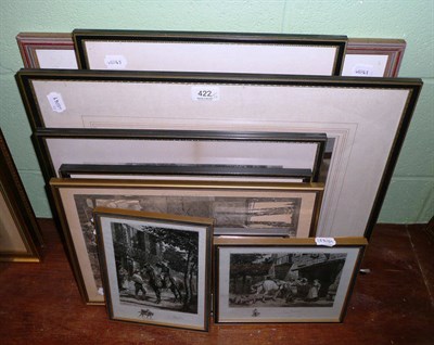 Lot 422 - Twelve various engravings