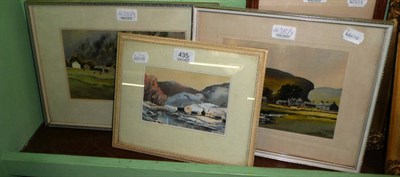 Lot 435 - E J W Prior, lakeland scenes, three watercolours