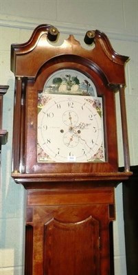 Lot 464 - A longcase clock 'J Farrar, Ponefract' and key, pendulum and weights