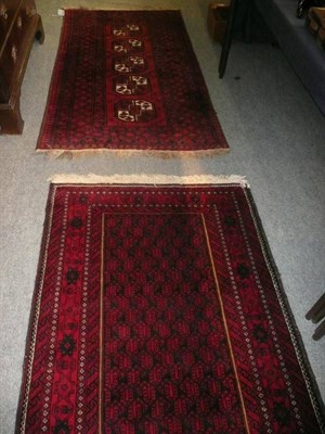 Lot 468 - Two Afghan rugs