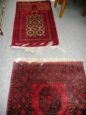 Lot 490 - Two Afghan rugs