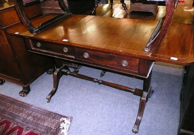 Lot 556 - A mahogany sofa table