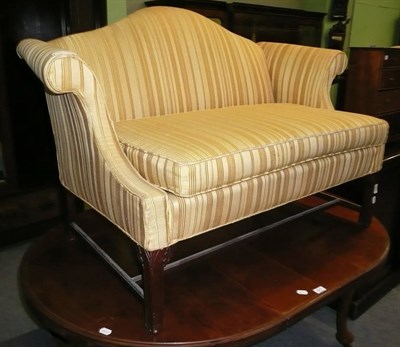 Lot 578 - Two seater settee of small proportions