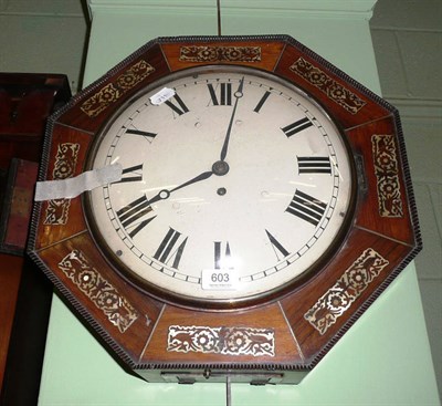 Lot 603 - Rosewood wall clock