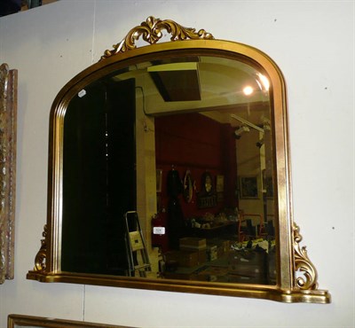 Lot 624 - Modern overmantel mirror