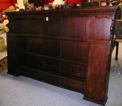 Lot 689 - Oak dresser rack