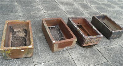 Lot 767 - Four stoneware rectangular sinks (two stamped 'E. R. & Coy')