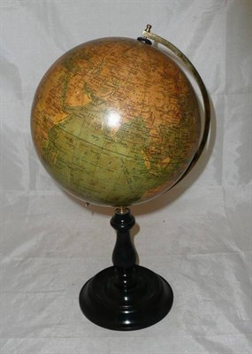 Lot 1004 - A Geographia 8inch Terrestrial Globe, by Geographia (1923) Ltd, 55 Fleet Street, London, on a...