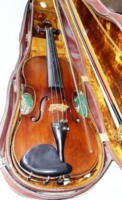 Lot 1102 - A Late 18th / Early 19th Century German Violin, no label, with 356mm two piece back (badly...