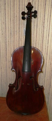 Lot 1108 - A 19th Century French Violin, labelled 'Lutherie Artistique Francois Durosay Annee 1891', with...