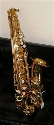 Lot 1129 - An Arbiter Pro Sound Alto Saxophone, serial number 010883, in the original plush lined hard plastic