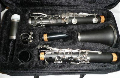 Lot 1131 - A Sebastian Buckley 'Aqvae Svlis' Clarinet, in the original plush lined nylon case