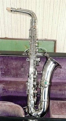 Lot 1134 - A Nickel Plated C Melody Saxophone by C.G.Conn, Elkhart, U.S.A., model CL, serial number...