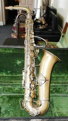 Lot 1135 - A Silver Plated Brass C Melody Saxophone by C.G.Conn, Elkhart, U.S.A., model CH, serial number...