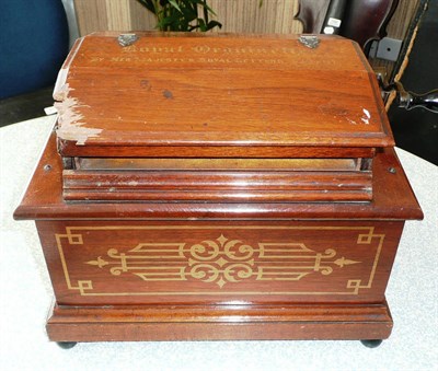 Lot 1142 - A Small Victorian Mahogany Organette 'Royal Organette by Her Majesty's Royal Letters Patent',...