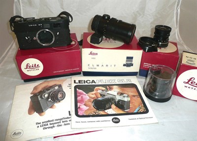 Lot 1203 - A Boxed Leica M5 Camera Outfit, comprising a black M5 camera body, serial number 1375610, Leitz...