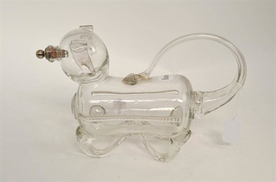 Lot 20 - A glass gin pig with stopper