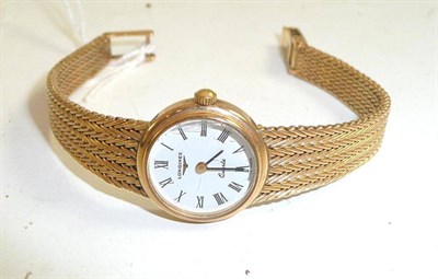Lot 80 - A 9ct gold Longines watch