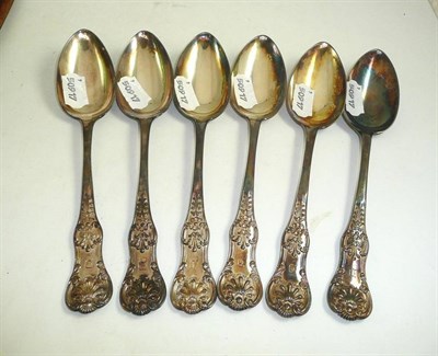 Lot 96 - Set of six silver table spoons