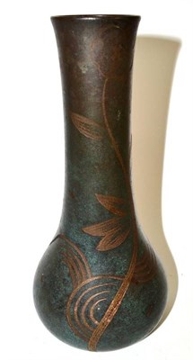 Lot 121 - A WMF Ikora copper vase