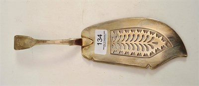 Lot 134 - A silver fish slice
