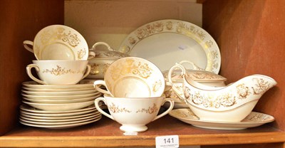 Lot 141 - Coalport white and gilt tea and dinner wares