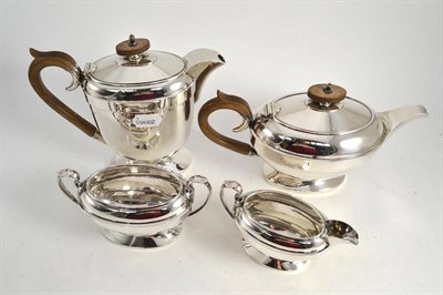 Lot 164 - Four piece silver tea service
