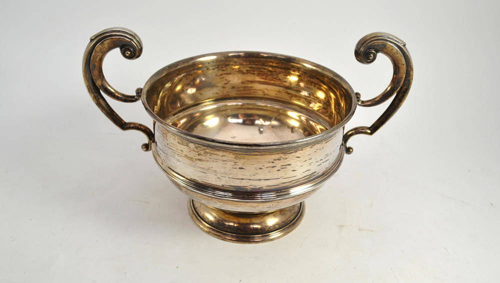 Lot 168 - Silver two handled bowl