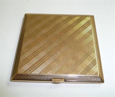 Lot 236 - A 9ct gold cigarette case
