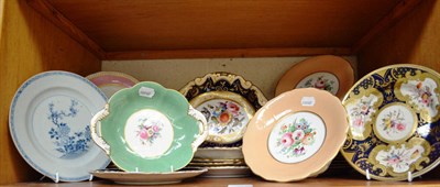 Lot 269 - Assorted decorative floral dessert plates