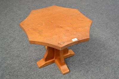 Lot 879 - A Derek  "Fishman " Slater Oak Octagonal Coffee Table, on a cruciform base, with recessed...