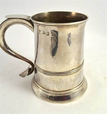 Lot 354 - White metal tankard