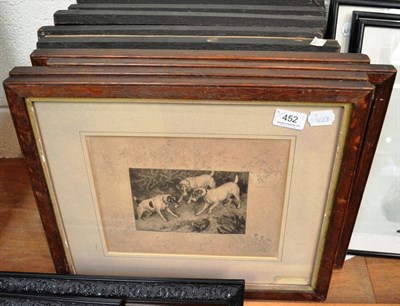 Lot 452 - Sporting prints, four Frank Paton (signed) and five Alken (framed and glazed)