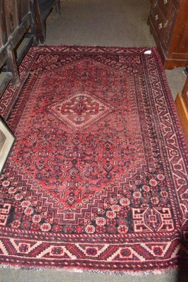 Lot 475 - Kashgai rug South West Persia, The tomato red field of Herati design centred by an ivory...