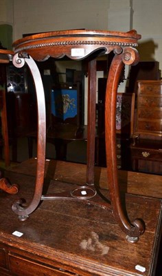 Lot 527 - A 19th century rosewood corner pedestal