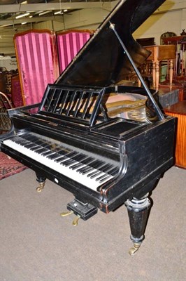 Lot 536 - German ebonised baby grand piano