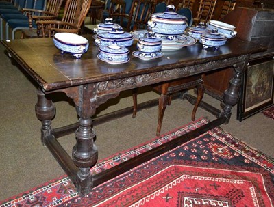 Lot 548 - An oak refectory table