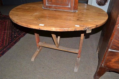 Lot 552 - Folding French wine table