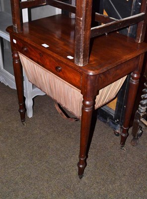 Lot 610 - A Victorian mahogany work table