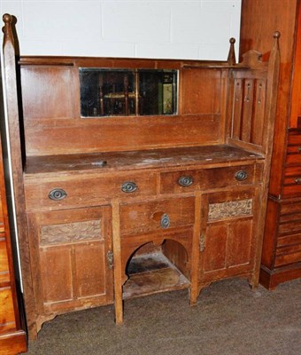 Lot 622 - Arts & Crafts oak sideboard