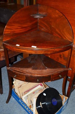 Lot 680 - A mahogany corner washstand