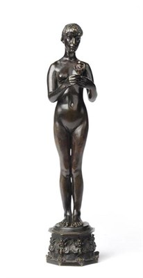 Lot 928 - Sir Alfred Gilbert MVO, RA (1854-1934): An Offering to Hymen, a bronze figure of a standing...