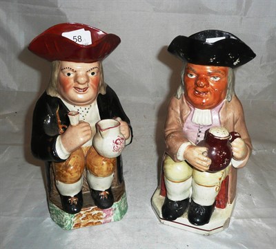 Lot 58 - Two 19th century Toby jugs