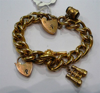 Lot 163 - A charm bracelet