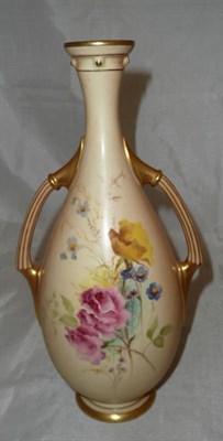 Lot 230 - A Royal Worcester blush ivory twin handled vase, no 2297