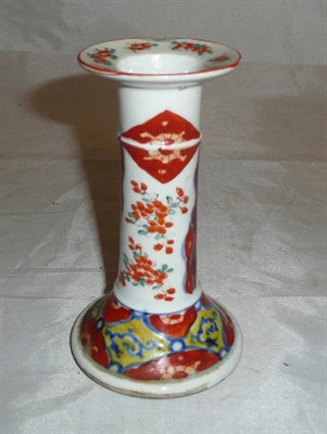 Lot 272 - One Chinese Imari candlestick