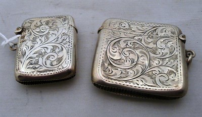 Lot 318 - Two silver vesta cases