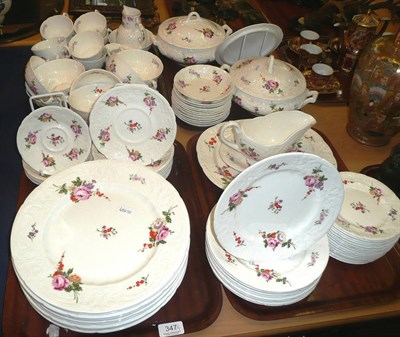 Lot 347 - A Coalport Caughley Sprays dinner and tea service including tureens etc