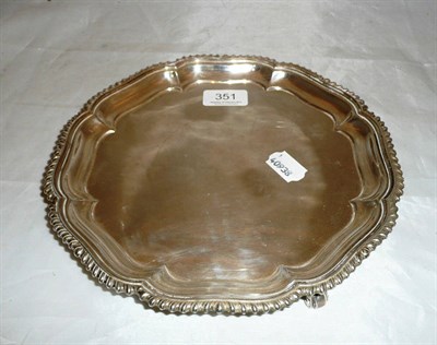 Lot 351 - Silver Elkington salver